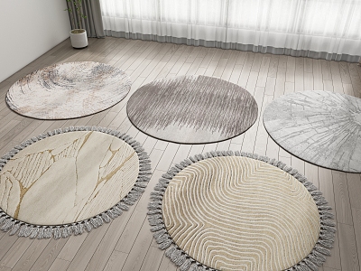 Modern Round Carpet model