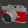 Red Vintage Desktop Computer With Classic Retro Design And Old School Aesthetic Style