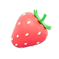 Cartoon fruit strawberry 3d model