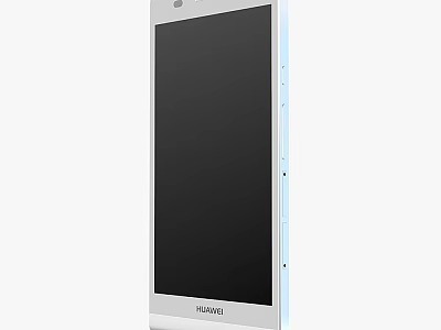 Huawei Smartphone With White Sleek Design And Black Screen 3d model