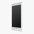 Huawei Smartphone With White Sleek Design And Black Screen