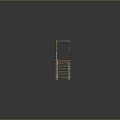 Wooden Scene Components Including Staircase Platform Railing Posts And Beams