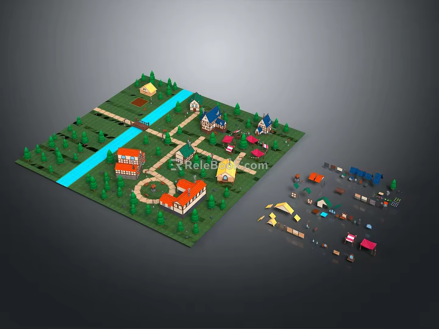 Game Environment Game Scene Fairy Tale Scene Fairy Tale Magic Scene Magic Item Fantasy Scene 3d model