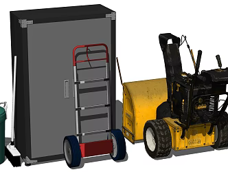 Modern Tools Weeder Tool Storage Cabinet Trash 3d model