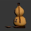 Chinese-style hip flask skin hip flask gourd hip flask 3d model