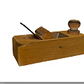 Wooden Hand Plane With Adjustable Knob And Metal Blade As Essential Hardware Tool For Woodworking