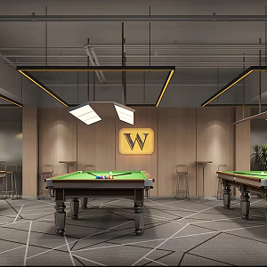Billiards room Billiards room Billiards room 3d model