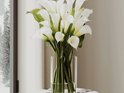 Vase Flowers 3d model