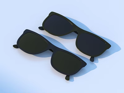 Glasses fashion sunglasses 3d model