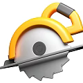 Yellow And Black Handle Circular Saw With Silver Blade Professional Power Cutting Tool