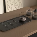 Modern Tea Set 3d model