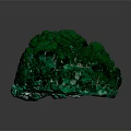 Green Natural Stone With Shiny Textured Surface Ideal For Decorative Design Projects 3d model