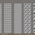 Modern wall panel 3d model