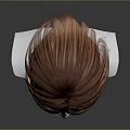 Game Movie Character 3D Model Female Brown Short Hair With Bangs And White Facial Features
