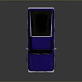 Classic Blue Single Cab Truck With Shiny Exterior On Black Background