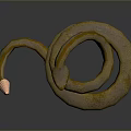 snake cobra venomous snake python reptile cold-blooded animal reptile 3d model