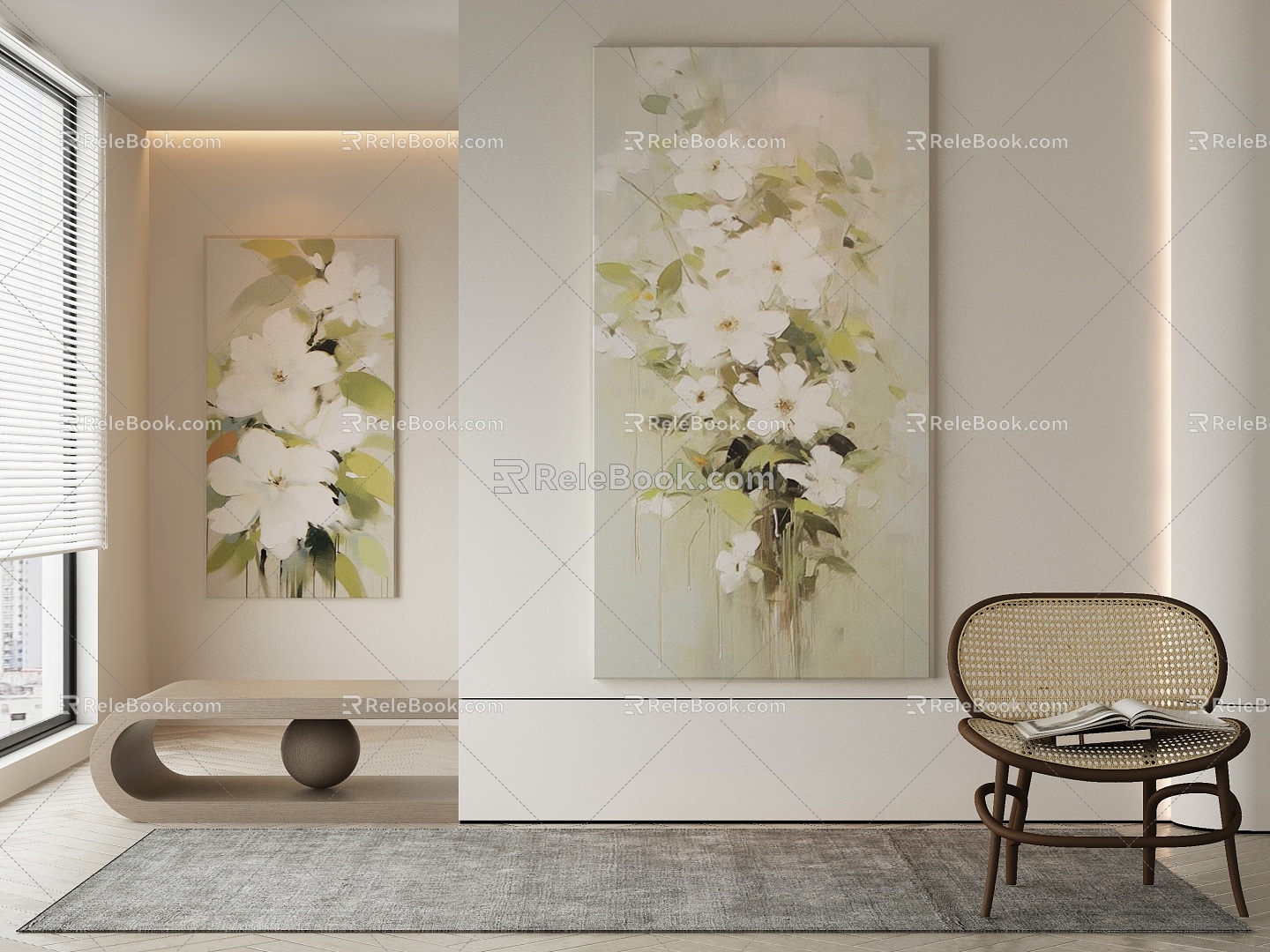 modern decorative painting 3d model