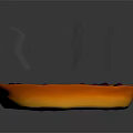 Steaming Juicy Purple Grapes Served in Orange Bowl on Dark Background