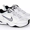 Nike White Retro Athletic Sneakers Featuring Silver Swoosh And Black Sole