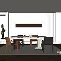Modern Restaurant 3d model