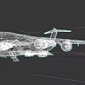 Military Transport Weapon Aircraft With US Air Force Markings Twin Engines And Boarding Ladder