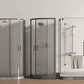 Modern Transparent Glass Shower Enclosures With Varied Designs And Fixtures