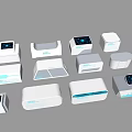 Modern Business Booth Display Stand Display Cabinet 3d model