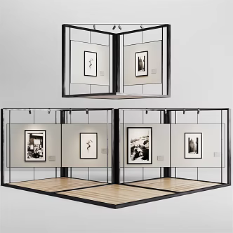 Modern Exhibition Board Art Exhibition Board 3d model