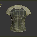 Casual Short Sleeve Raglan T Shirt With Gradient Color Design For Everyday Wear