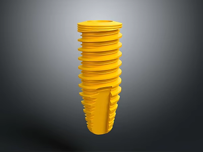 Stylish Yellow Spiral Stacked Cylindrical Lighting Combinations For Modern Interior 3d model