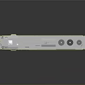Detailed Model Train 7103 In Gray Yellow With American Flag And Reflection