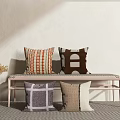 Modern pillow combination 3d model