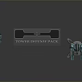 Colorful Tower Defense Turret Models Set With Various Designs From Shenzhen 3d model