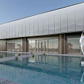 Modern Sales Office Architecture Exhibition Hall Architecture Art Gallery Architecture 3d model
