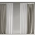 Neutral Toned Textured Curtains With Soft Fabric For Modern Interior Decoration