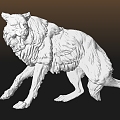 Wolf Bad Wolf Big Bad Wolf Dog Fierce Canine 3d model