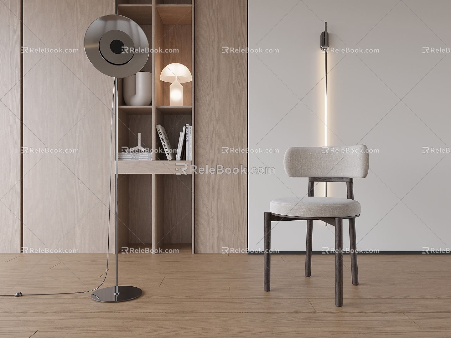 Modern Dining Chair Chair Single Chair 3d model