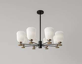 medieval vintage chandelier 3d model