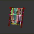 Rustic Handcrafted Wooden Weaving Furniture With Woven Rope And Natural Wood Frame
