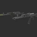 Detailed 3D Models of Two Modern Weapons with Firearms Design Features