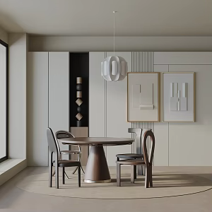 Modern table combination 3d model
