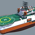 Severny Polyus Ice Resistant Self Propelled Arctic Research Platform Vessel