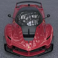 Red Sports Car With Sleek Design And Black Accents