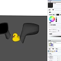 Yellow Rubber Duck with Gray Car Side Mirrors as Daily Life Products