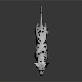 Dalmatian Dog Standing Gracefully With Black Spots On White Fur Against Dark Background