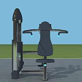 Seated Chest Press Sports Equipment With Black Silver Metal Frame For Fitness Training