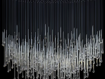 Modern chandelier 3d model