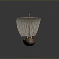 new chinese-style ship ancient ship ancient warship large ancient ship ancient warship 3d model