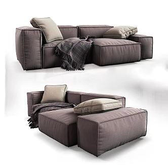 Double sofa 3d model