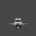 Space Shuttle Design Features White And Black Exterior With Wings And Nose Cone